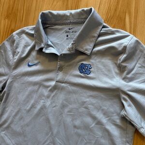 Nike Dri Fit UNC North Carolina Tar Heels Performance Polo Golf Shirt- Small